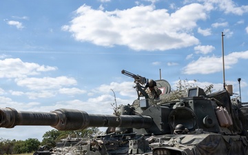 U.S. Soldiers Train on M109A7 Paladin Howitzers in Field Exercise