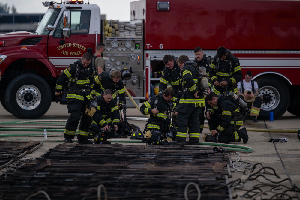 130th Airlift Wing Fire Department hosts joint training with local first responders