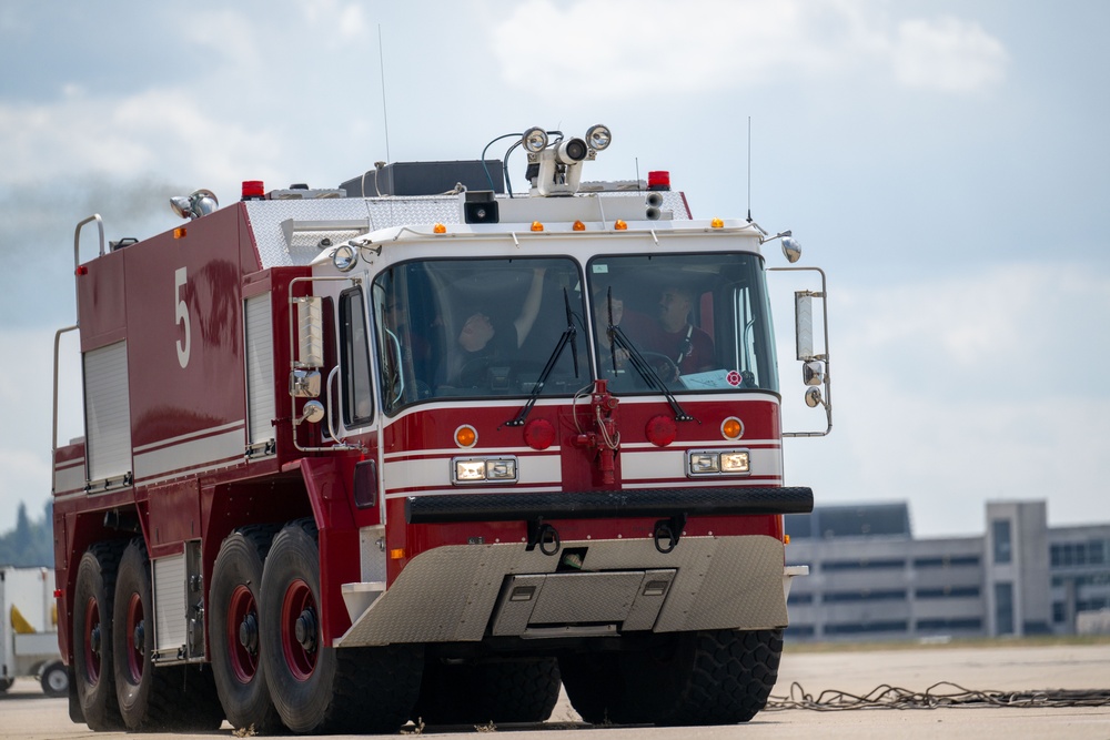 130th Airlift Wing Fire Department hosts joint training with local first responders