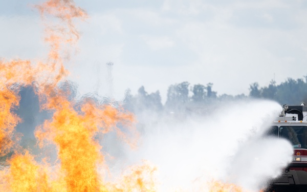130th Airlift Wing Fire Department hosts joint training with local first responders
