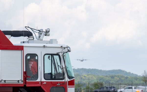 130th Airlift Wing Fire Department hosts joint training with local first responders
