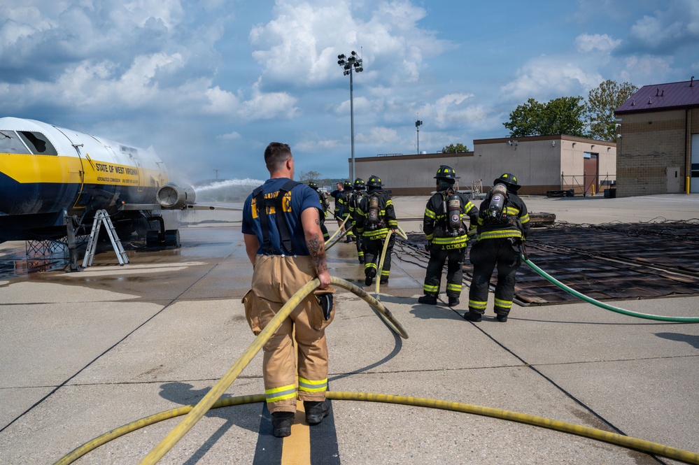 130th Airlift Wing Fire Department hosts joint training with local first responders