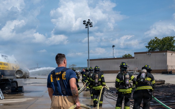 130th Airlift Wing Fire Department hosts joint training with local first responders