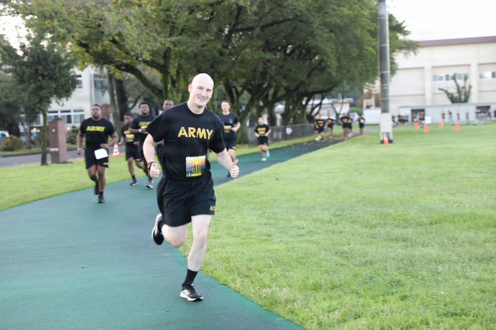 78th Signal Battalion Soldiers in Japan run to stamp out suicide