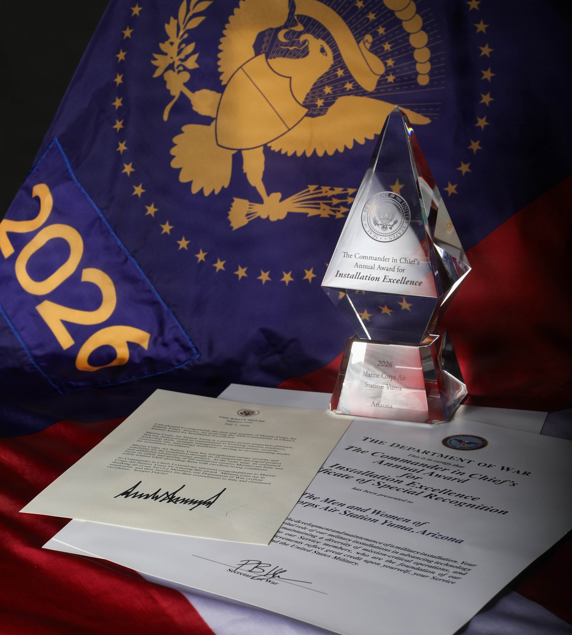 アメリカ軍　Award of Excellence チャレンジ DVIDS - Images - MCAS Yuma Receives 2026 Commander in Chief's