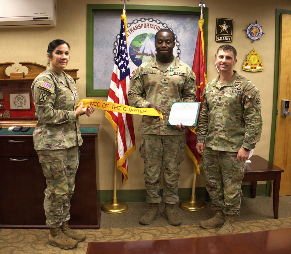 On Track for Success: 597th Names 'Warhorse' Rail Specialist Quarterly NCO Board Winner