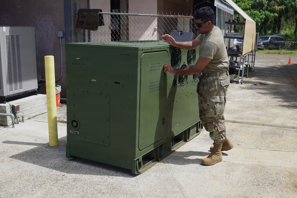 Hawaiʻi National Guard Provides Power to Kauaʻi Humane Society After Hurricane Lowell