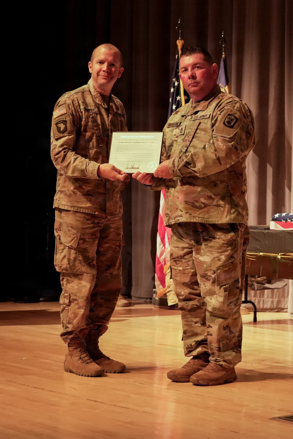 Sgt. 1st Class Mark Haberland Retires After 29 Years of Service
