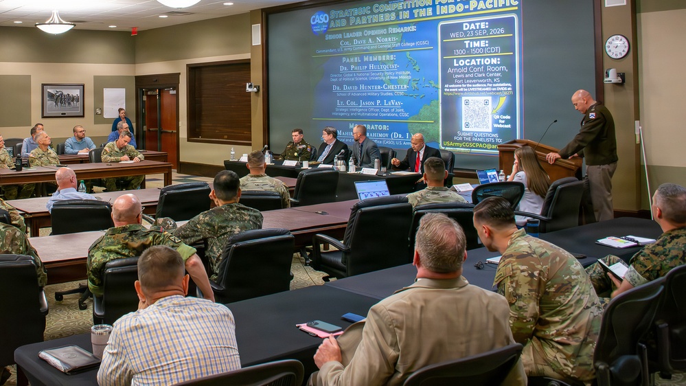 Competing for allies in the Indo-Pacific: The first CGSC CASO panel of the academic year discussed allies and partner building in alignment with curriculum, current national security environment