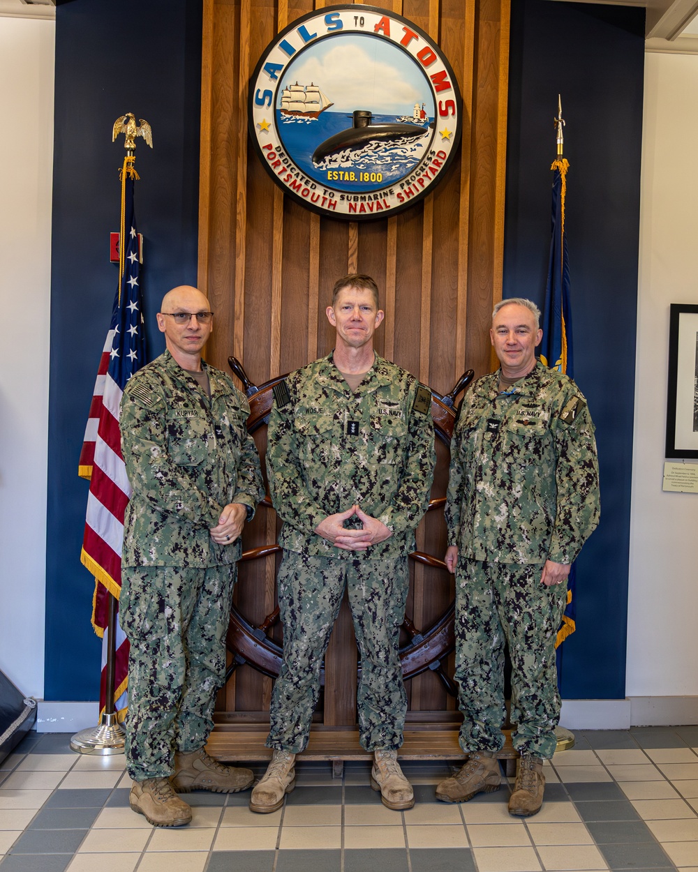 Deputy Chief of Naval Operations, VADM Wosje Visits Portsmouth Naval Shipyard