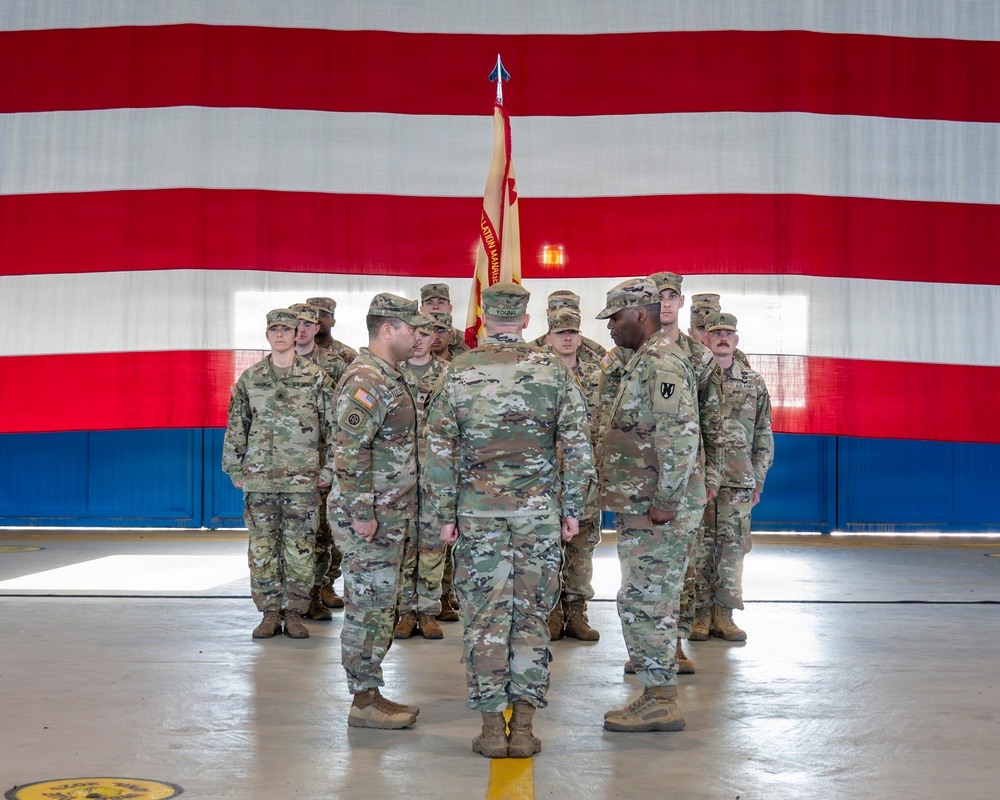 Passing the colors, continuing the mission