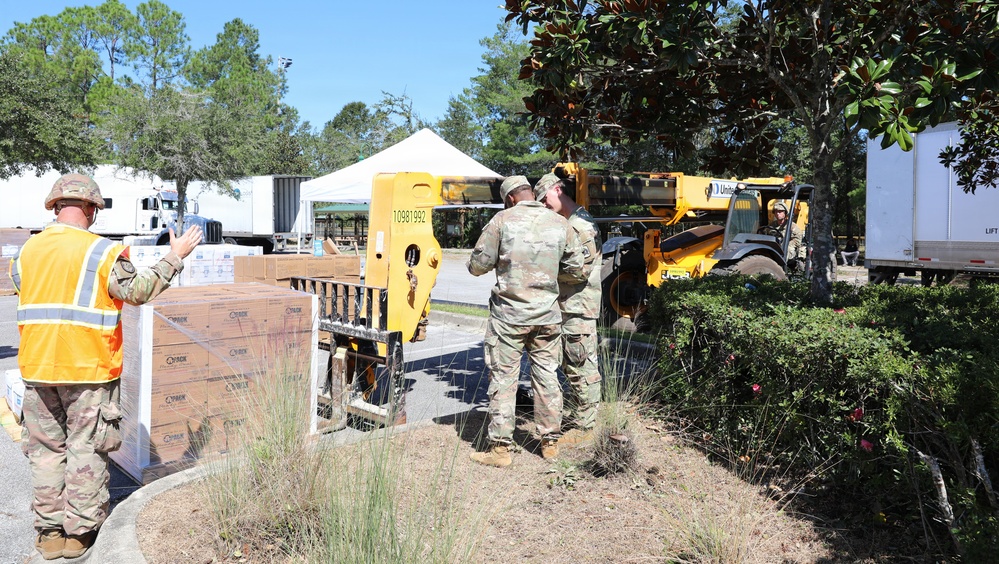 Florida National Guard Soldiers Assist with Distribution of Essentials after Hurricane Isaias