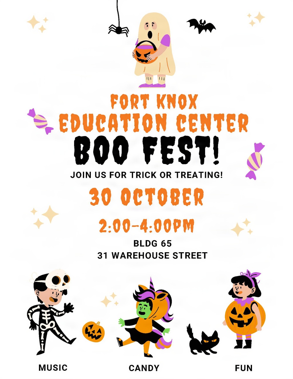 Fort Knox Education Center to host Trick-or-Treat "Boo Fest" Oct. 30