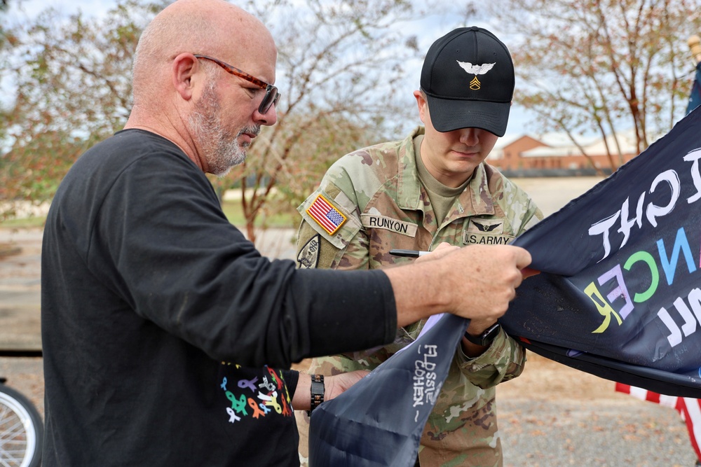 110th Aviation Brigade Conducts 9th Annual Cancer Awareness Motorcycle Mentorship Ride
