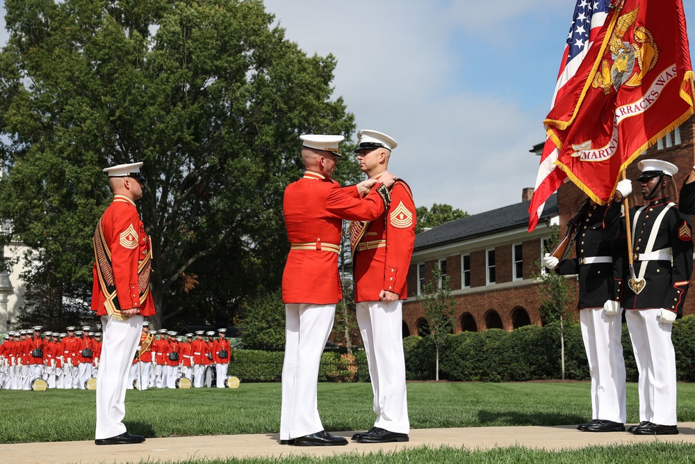 “The Commandant’s Own” Marks Transition of Leadership, Drum Major Relief and Appointment