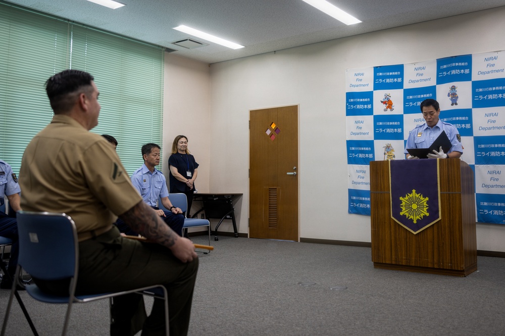 DVIDS - Images - U.S. Marine honored for aiding hotel guests during ...