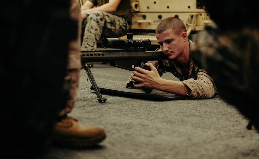 DVIDS - Images - 13th MEU Marine Conducts Rifle Familiarization Aboard ...