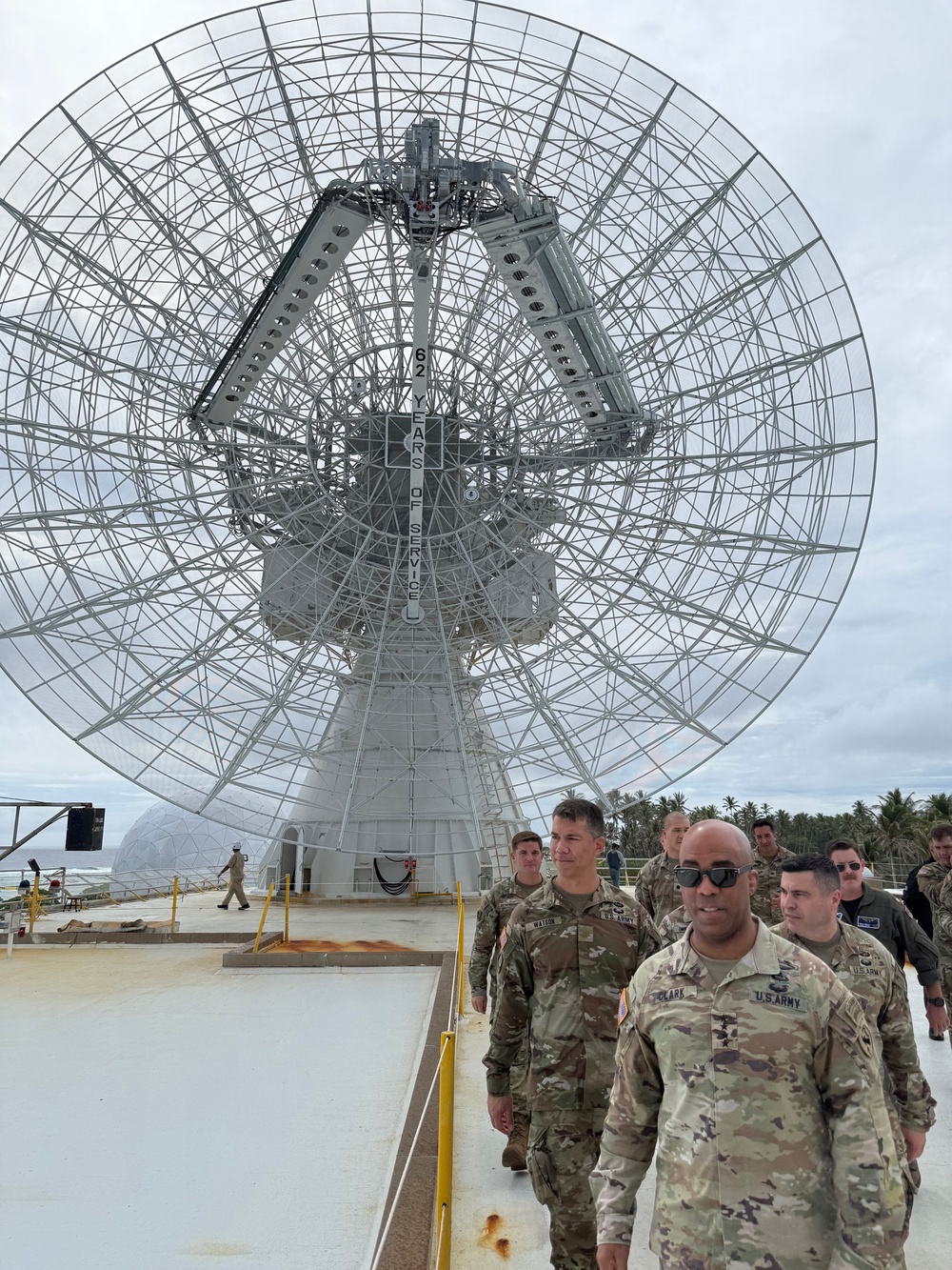 USARPAC Commanding General, GEN Clark gets a puls check on U.S. Army Kwajalein Atoll