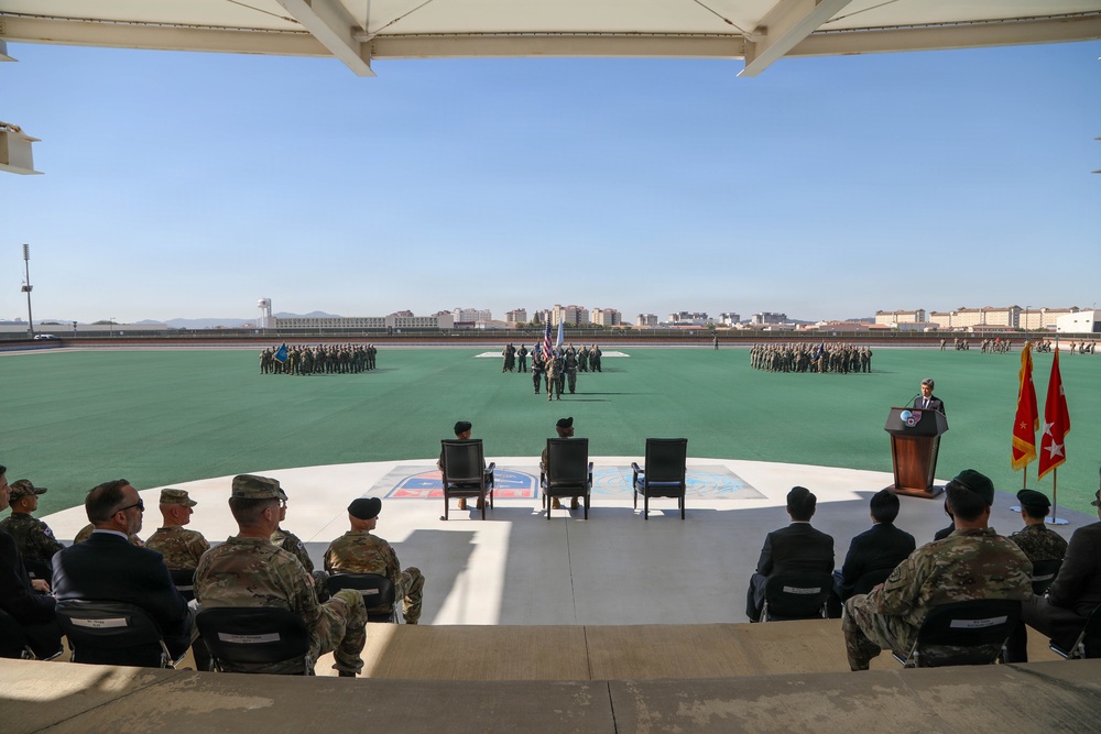 UNC, CFC and USFK Welcome ROK Defense Minister to Camp Humphreys