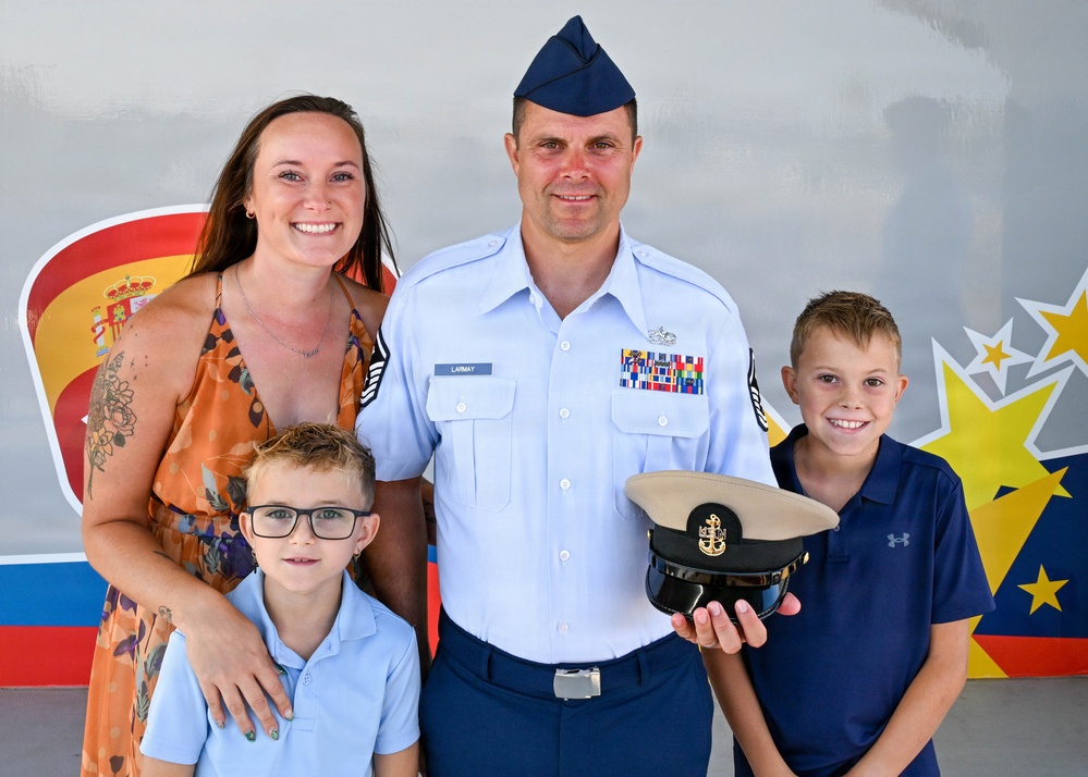 Anchored together: Airmen complete Navy chief initiation at Rota