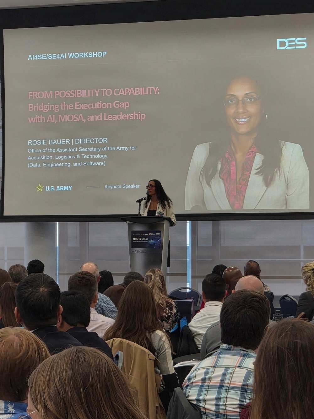 DVIDS - Images - Rosie Bauer, Director of ASA(ALT) DES, delivered the ...