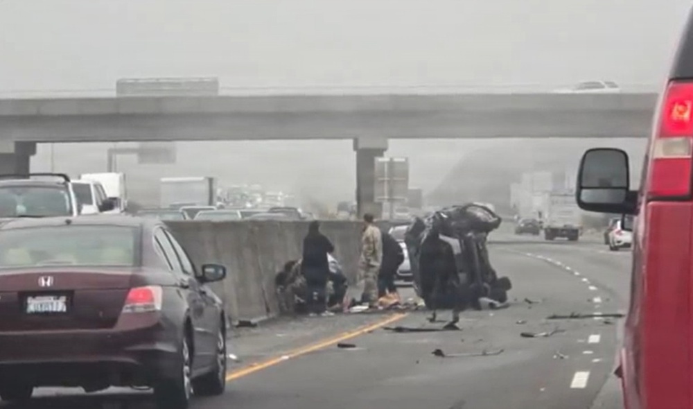DVIDS - Images - JBLM Soldiers Render Aid Following Vehicle Crash ...