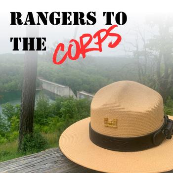 Park ranger hat sitting on top of the dam at Philpott Lake.  Ranger to the Corps is name of Podcast.