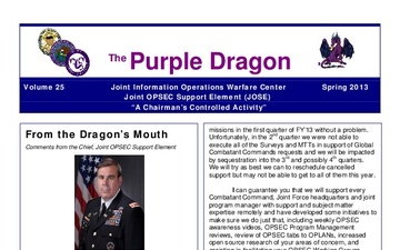 Purple Dragon OPSEC Newsletter - 04.09.2013