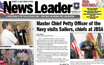 Fort Sam Houston News Leader - 11.08.2013