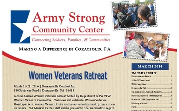 Army Strong Community Center, Coraopolis, Pa., Newsletter - 03.01.2014