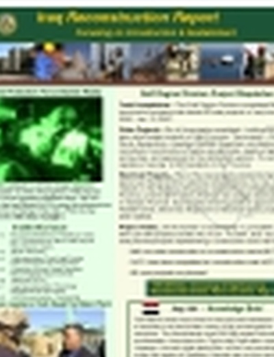Iraq Reconstruction Report