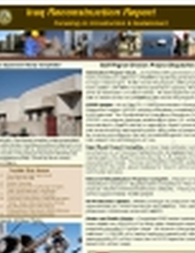 Iraq Reconstruction Report