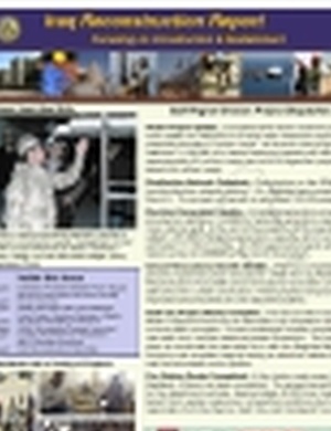 Iraq Reconstruction Report