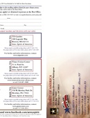 US Army's Spirit of America Ticket Brochure - 09.03.2014