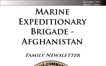 Marine Expeditionary Brigade - Afghanistan Family Newsletter - 11.02.2014