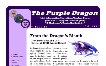 Purple Dragon OPSEC Newsletter - 10.01.2015