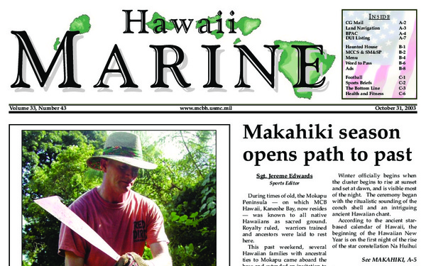 Hawaii Marine - October 31, 2003