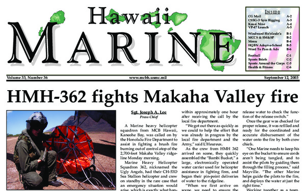 Hawaii Marine - September 12, 2003