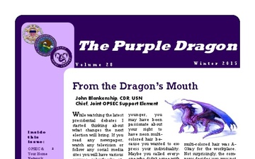 Purple Dragon OPSEC Newsletter - 02.01.2016