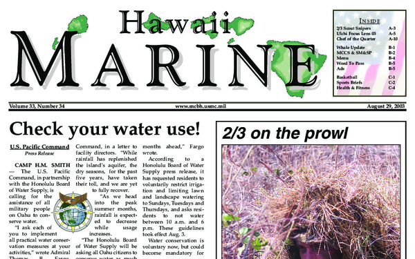 Hawaii Marine - August 29, 2003