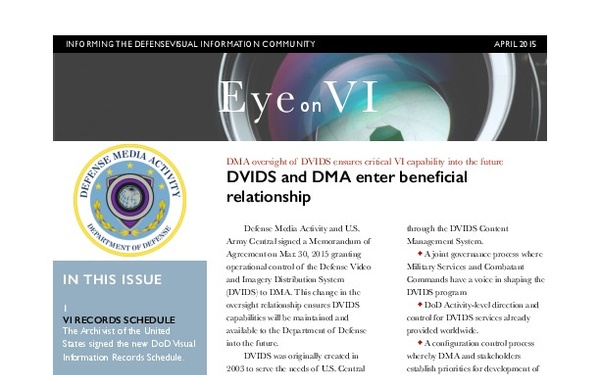 Eye on VI - April 1, 2015