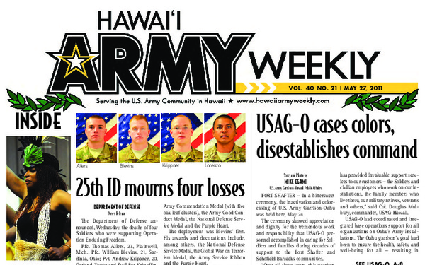Hawaii Army Weekly - May 27, 2011