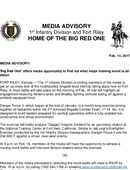 1st Infantry Division Press Releases - 02.14.2017