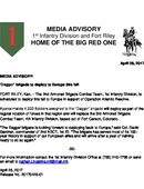 1st Infantry Division Press Releases - 04.28.2017