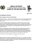 1st Infantry Division Press Releases - 05.23.2017