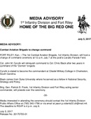 1st Infantry Division Press Releases - 07.05.2017