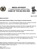 1st Infantry Division Press Releases - 09.19.2017