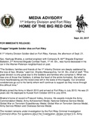 1st Infantry Division Press Releases - 09.22.2017
