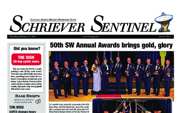 Schriever Sentinel  - February 15, 2018