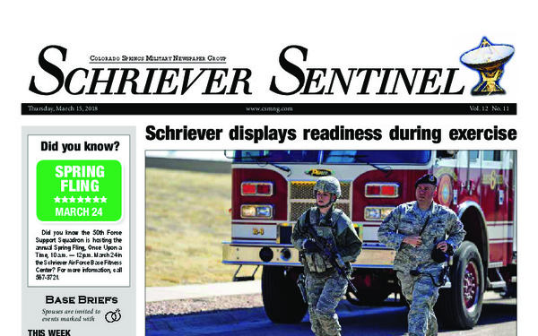 Schriever Sentinel  - March 15, 2018
